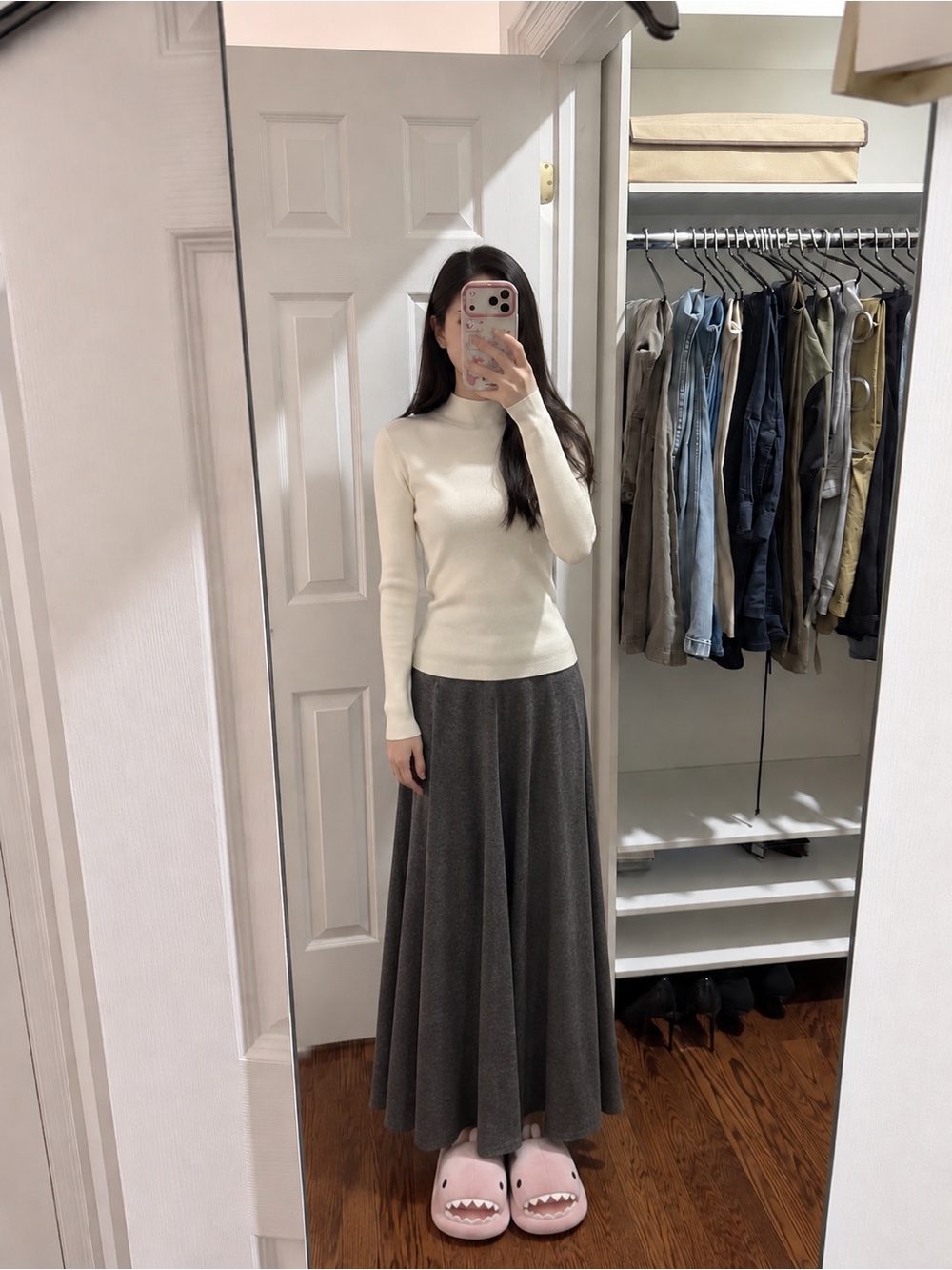 Cream Mock Neck Sweater — Sleek Everyday Layering